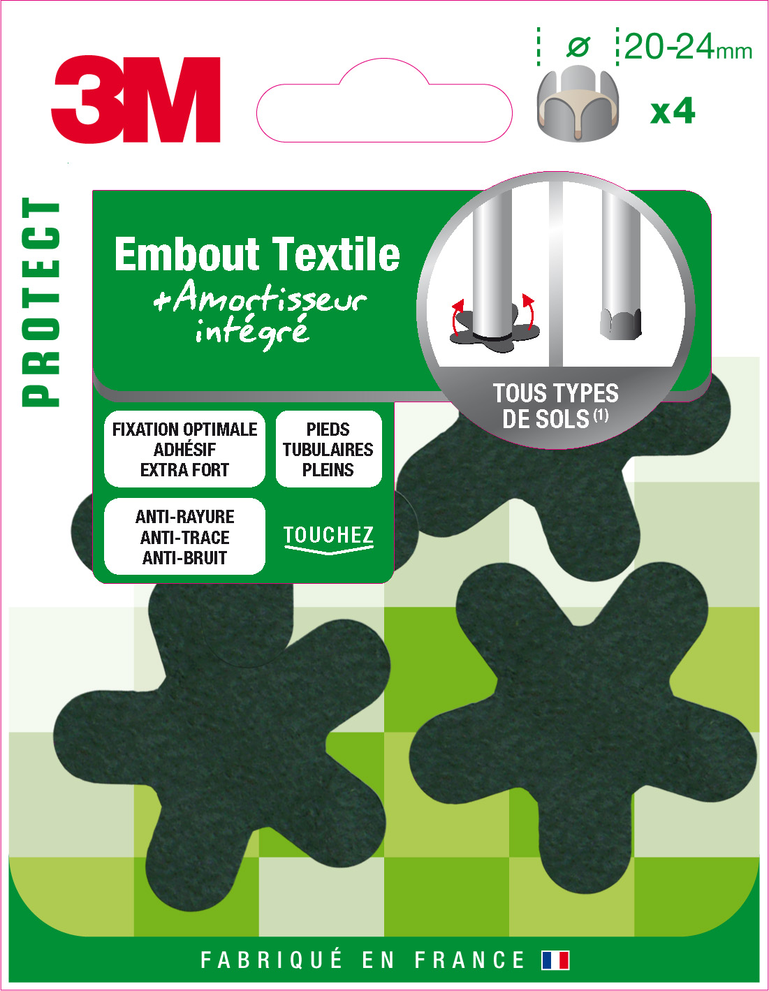 Embout textile Ø20-24mm - 3M
